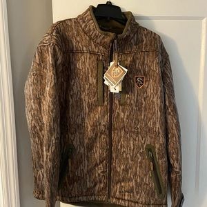 Hunting Jacket Drake Waterfowl White Tail Deer Bottomlands Jacket Sz L
